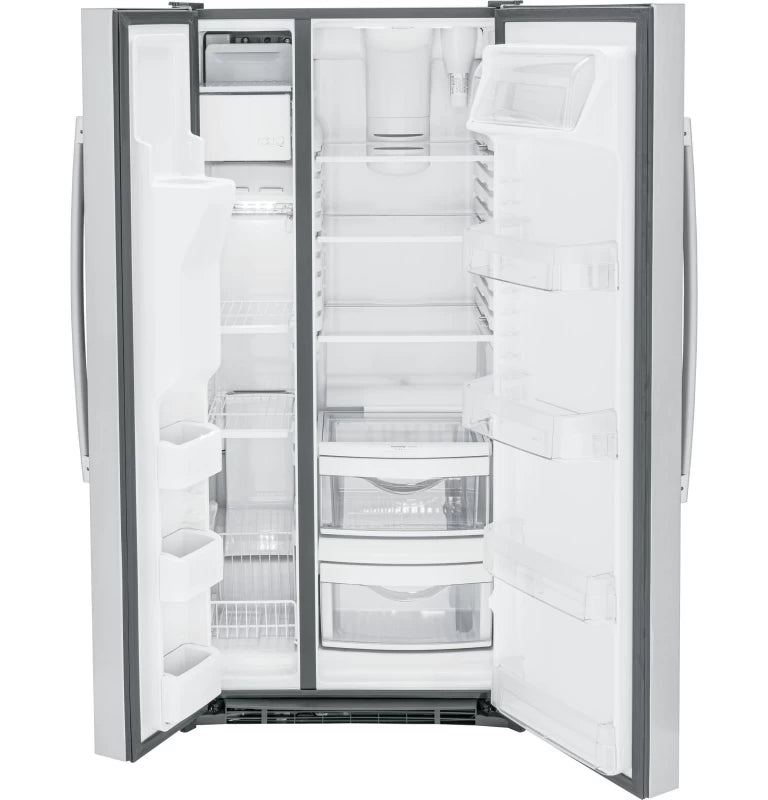 GE 23.0 Cu. Ft. Side-By-Side Refrigerator - Gray (GSS23GYPFS)