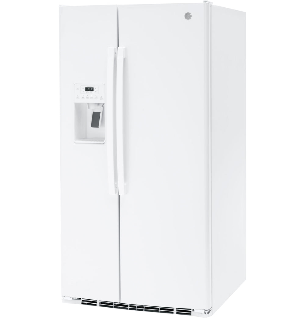GE 25.3 Cu. Ft. Side-By-Side Refrigerator - White (GSS25GGPWW)