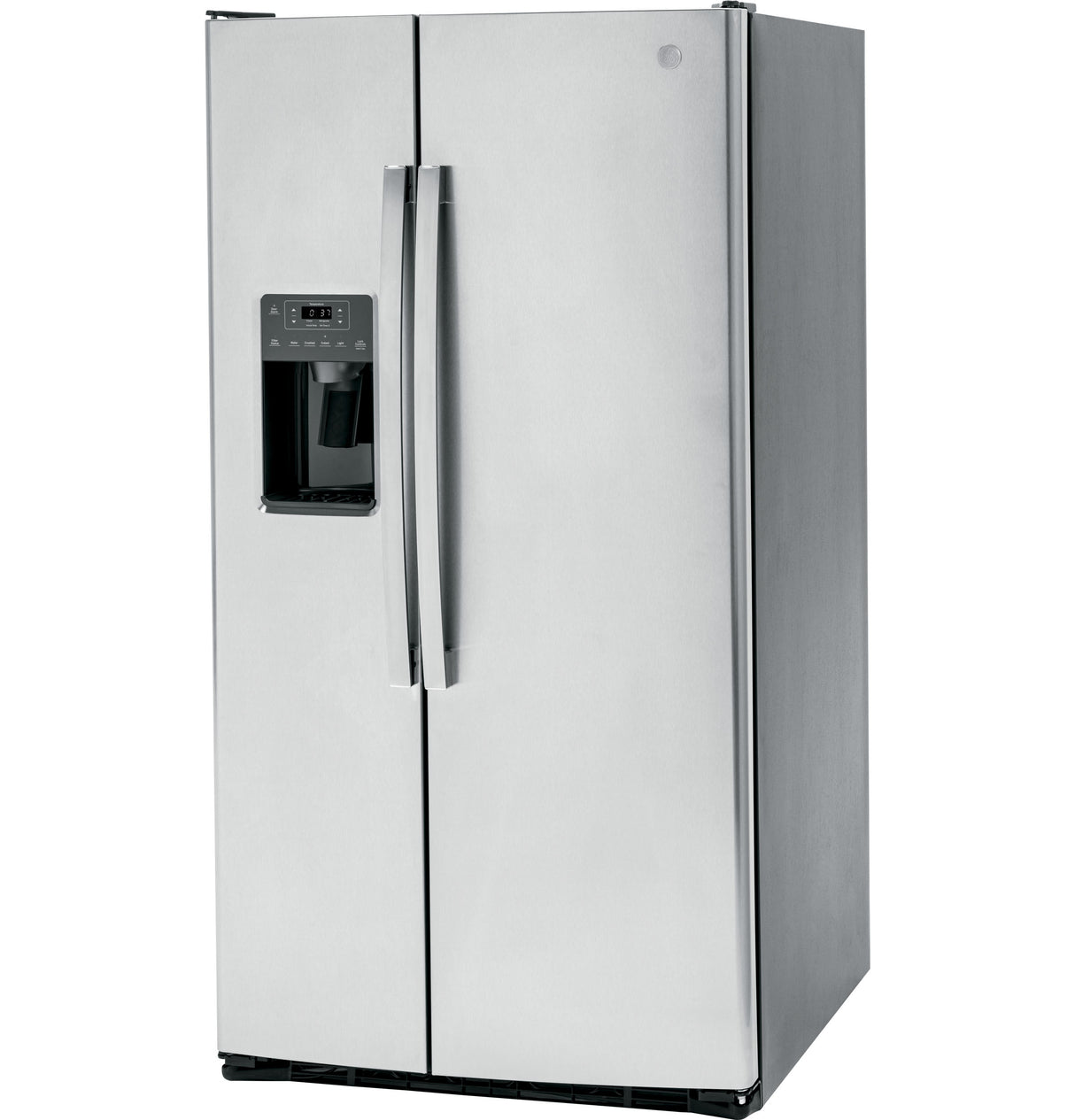 GE 25.3 Cu. Ft. Side-By-Side Refrigerator - Fingerprint Resistant Stainless (GSS25GYPFS)