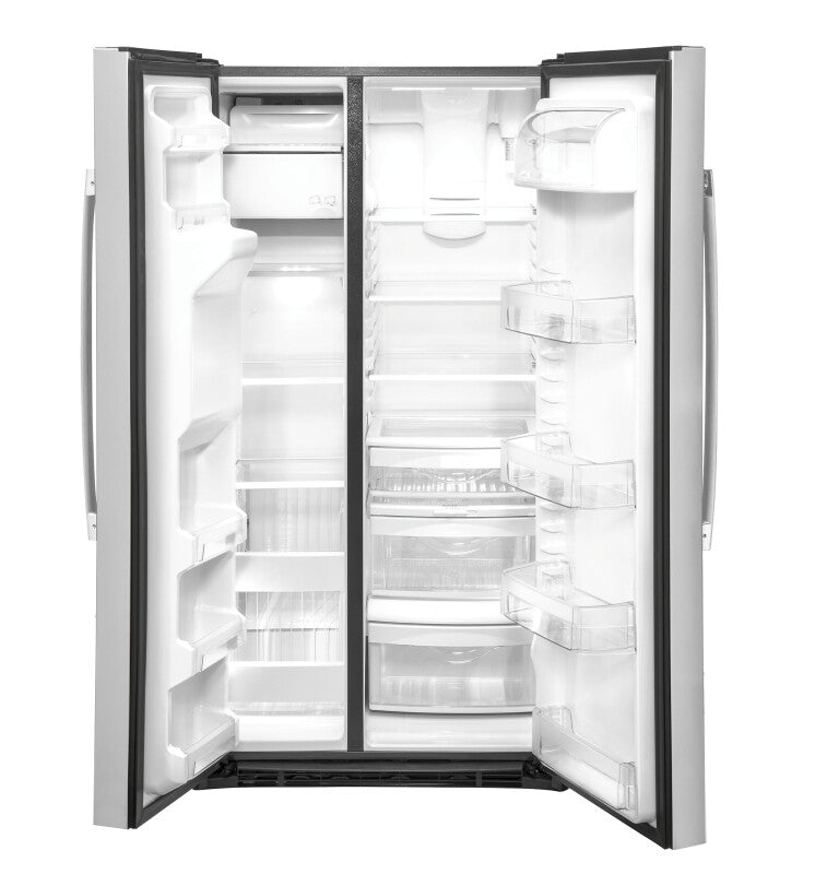 GE 25.1 Cu. Ft. Fingerprint Resistant Side-By-Side Refrigerator - Fingerprint Resistant Stainless (GSS25IYNFS)