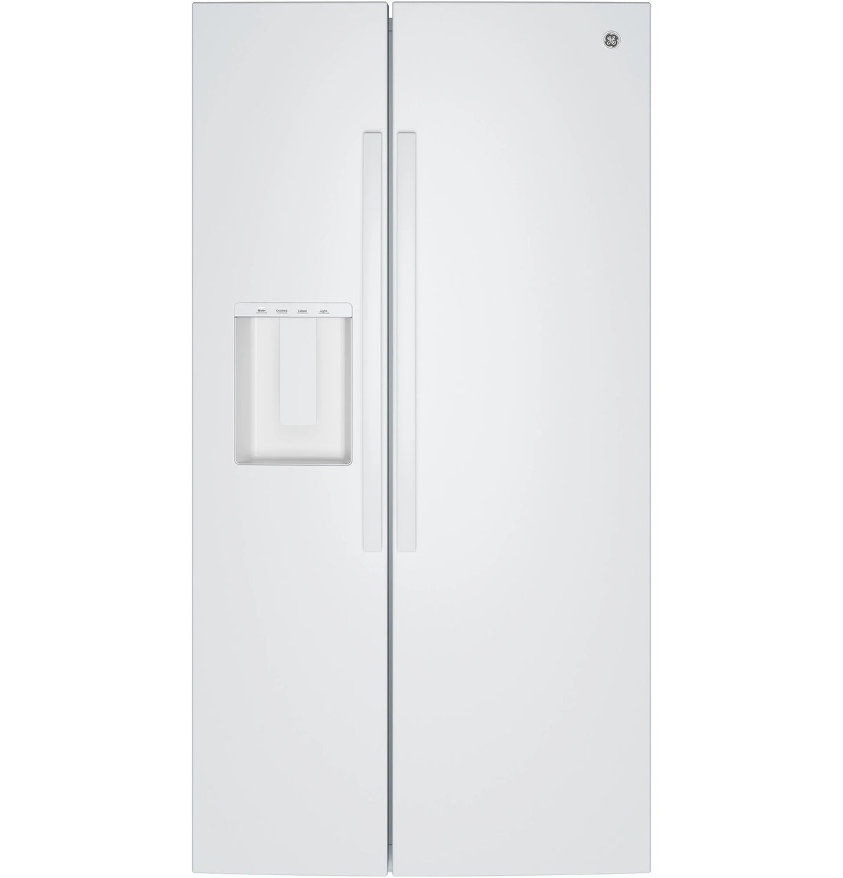 GE 27.9 Cu. Ft. Side-By-Side Refrigerator with Extra Tall Dispenser and In-Door Icemaker - White (GSS28NGYWW)