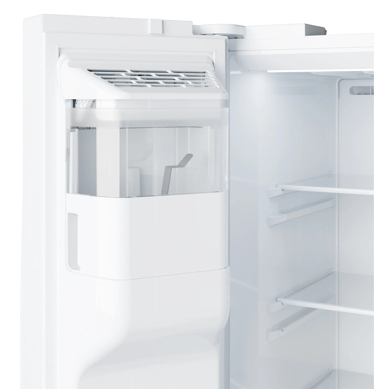 GE 27.9 Cu. Ft. Side-By-Side Refrigerator with Extra Tall Dispenser and In-Door Icemaker - White (GSS28NGYWW)