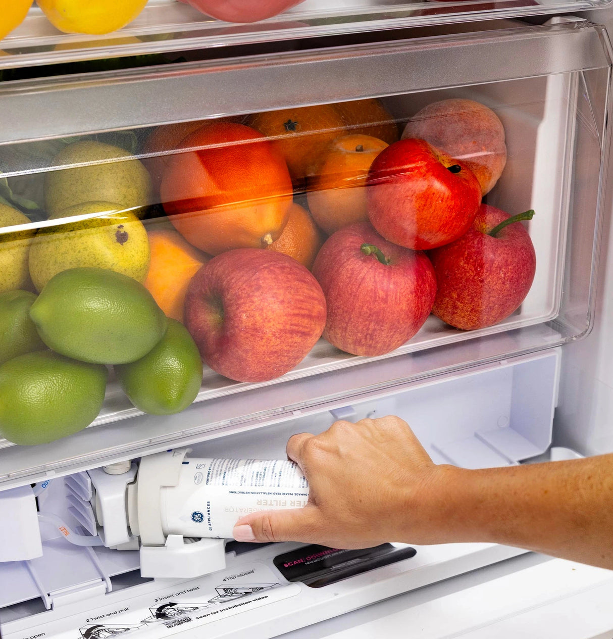 GE 27.9 Cu. Ft. Side-By-Side Refrigerator with Extra Tall Dispenser and In-Door Icemaker - White (GSS28NGYWW)