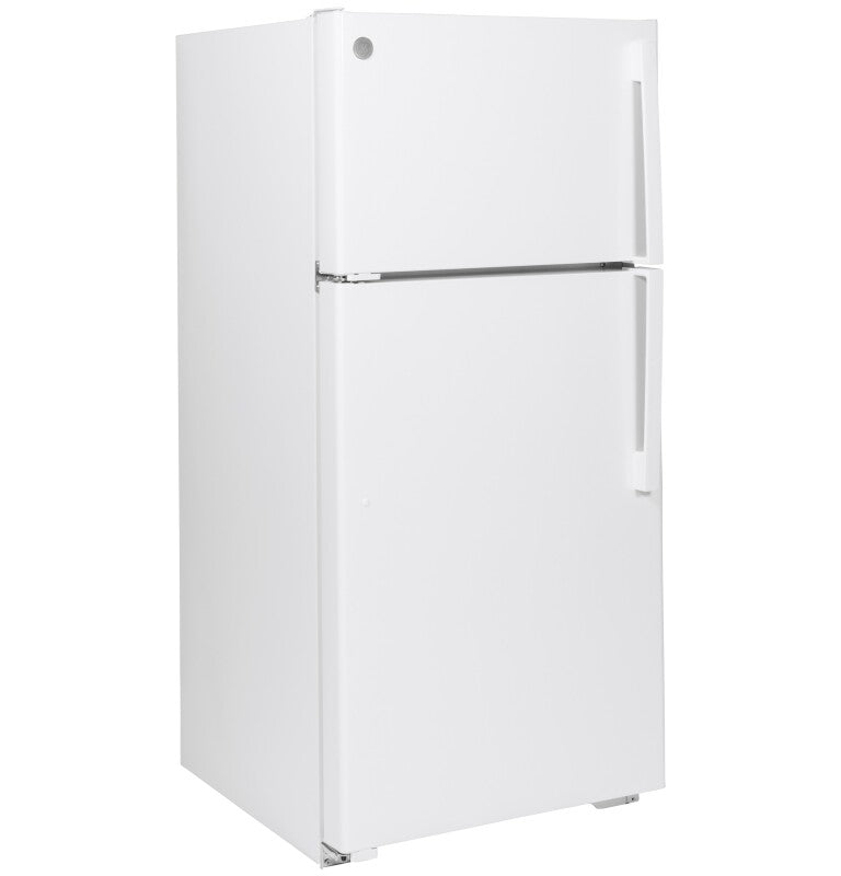 GE 28-Inch 15.6 Cu. Ft. Top-Freezer Refrigerator - White (GTE16DTNLWW)