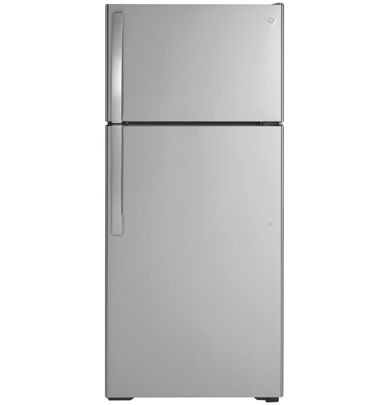 GE 28-Inch 16.6 Cu. Ft. Top-Freezer Refrigerator - Stainless Steel (GTE17GSNRSS)