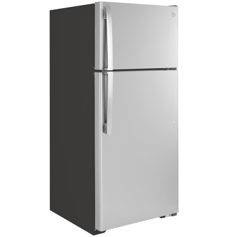 GE 28-Inch 16.6 Cu. Ft. Top-Freezer Refrigerator - Stainless Steel (GTE17GSNRSS)