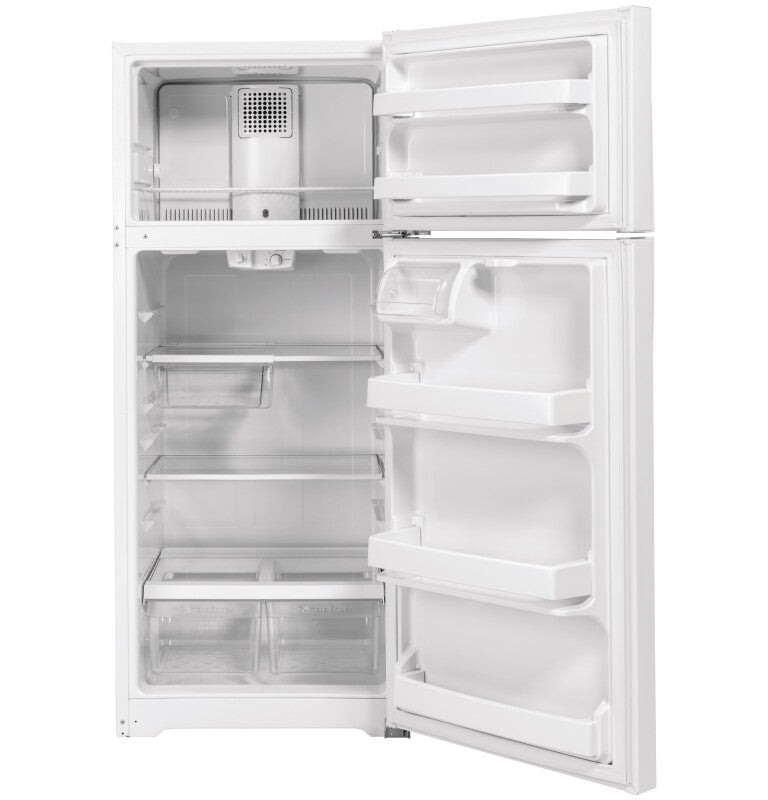 GE 28-Inch 17.5 Cu. Ft. Top-Freezer Refrigerator - White (GTE18GTNRWW)
