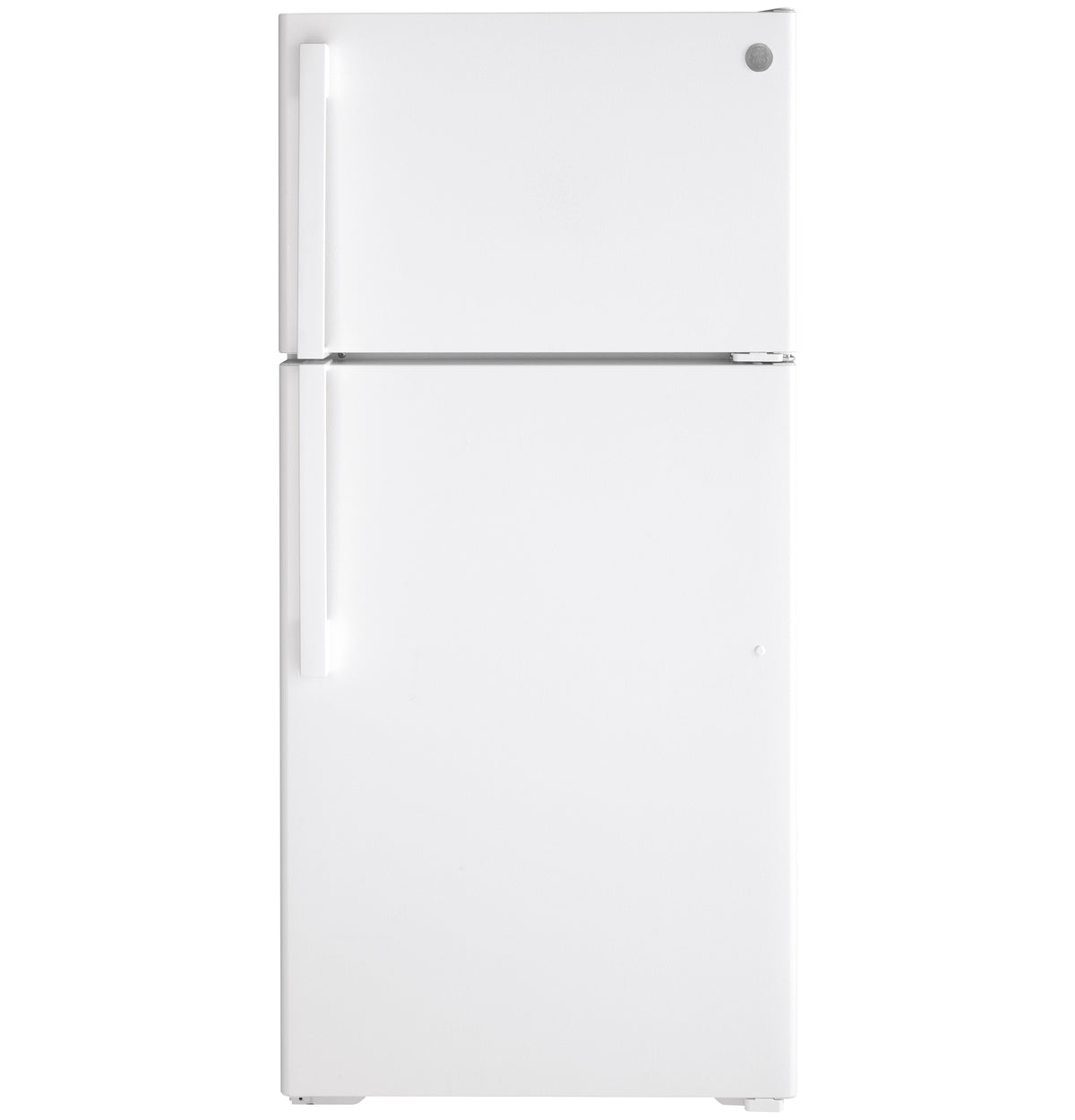 GE 28-Inch 15.6 Cu. Ft. Top-Freezer Refrigerator - White (GTS16DTNRWW)