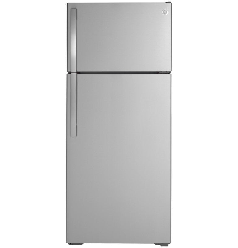 GE 28-Inch 17.5 Cu. Ft. Top-Freezer Refrigerator - Stainless Steel (GTS18GSNRSS)