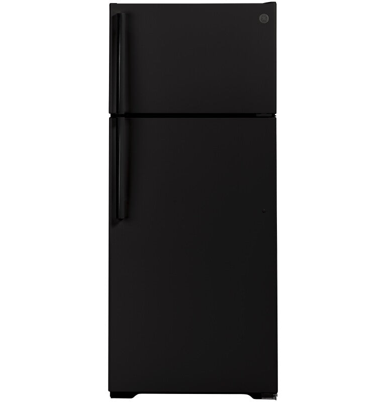 GE 28-Inch 17.5 Cu. Ft. Top-Freezer Refrigerator - Black (GTS18HGNRBB)