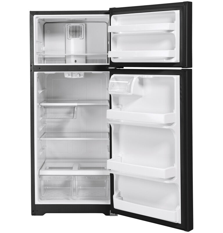 GE 28-Inch Ge® 17.5 Cu. Ft. Top-freezer Refrigerator - Black (GTS18HGNRBB)