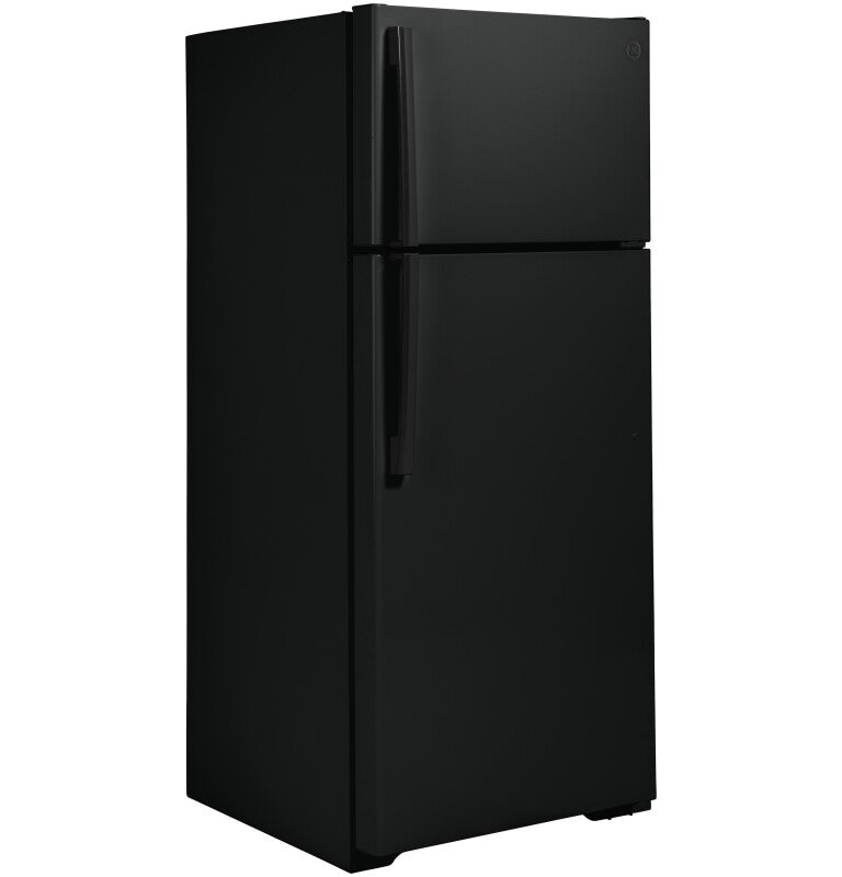 GE 28-Inch 17.5 Cu. Ft. Top-Freezer Refrigerator - Black (GTS18HGNRBB)
