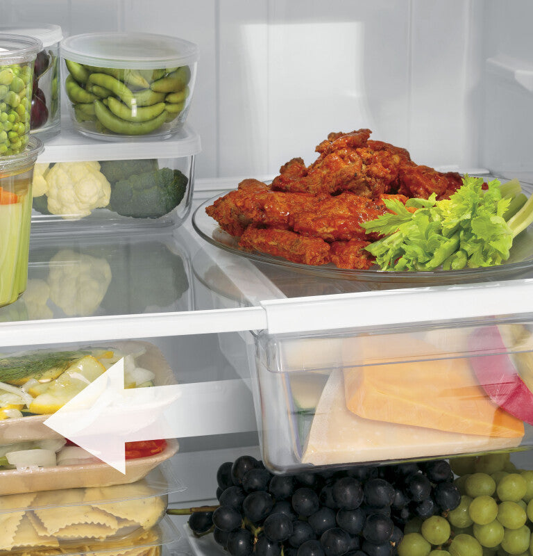 GE 28-Inch 17.5 Cu. Ft. Top-Freezer Refrigerator - Black (GTS18HGNRBB)