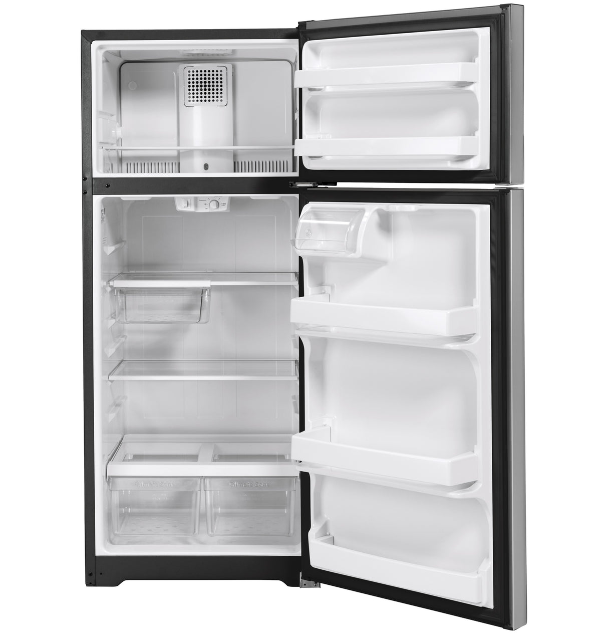 GE 28-Inch 17.5 Cu. Ft. Top-Freezer Refrigerator - Fingerprint Resistant Stainless (GTS18HYNRFS)