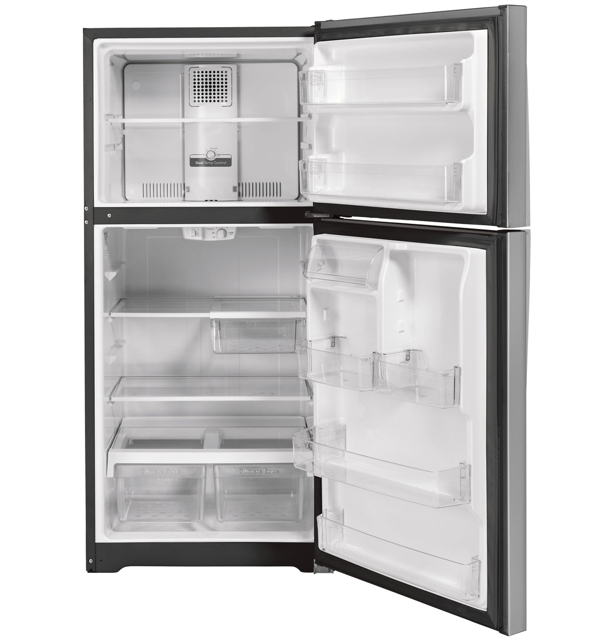 GE 29.8-Inch 19.2 Cu. Ft. Garage Ready Top-Freezer Refrigerator - Fingerprint Resistant Stainless (GTS19KYNRFS)