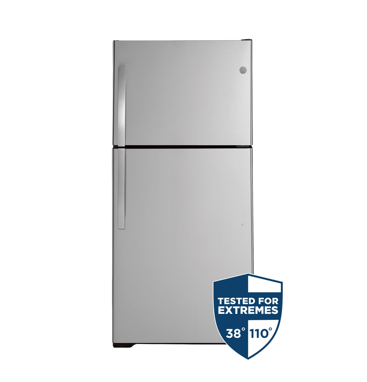 GE 29.8-Inch 19.2 Cu. Ft. Garage Ready Top-Freezer Refrigerator - Fingerprint Resistant Stainless (GTS19KYNRFS)