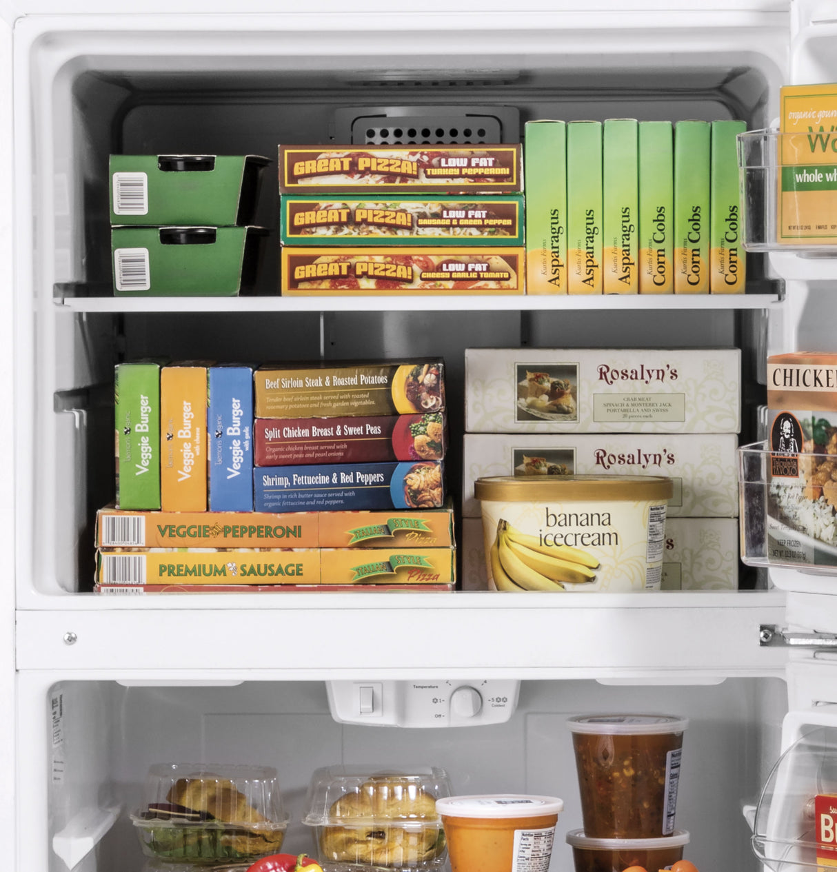 GE 29.8-Inch 19.2 Cu. Ft. Garage Ready Top-Freezer Refrigerator - Fingerprint Resistant Stainless (GTS19KYNRFS)