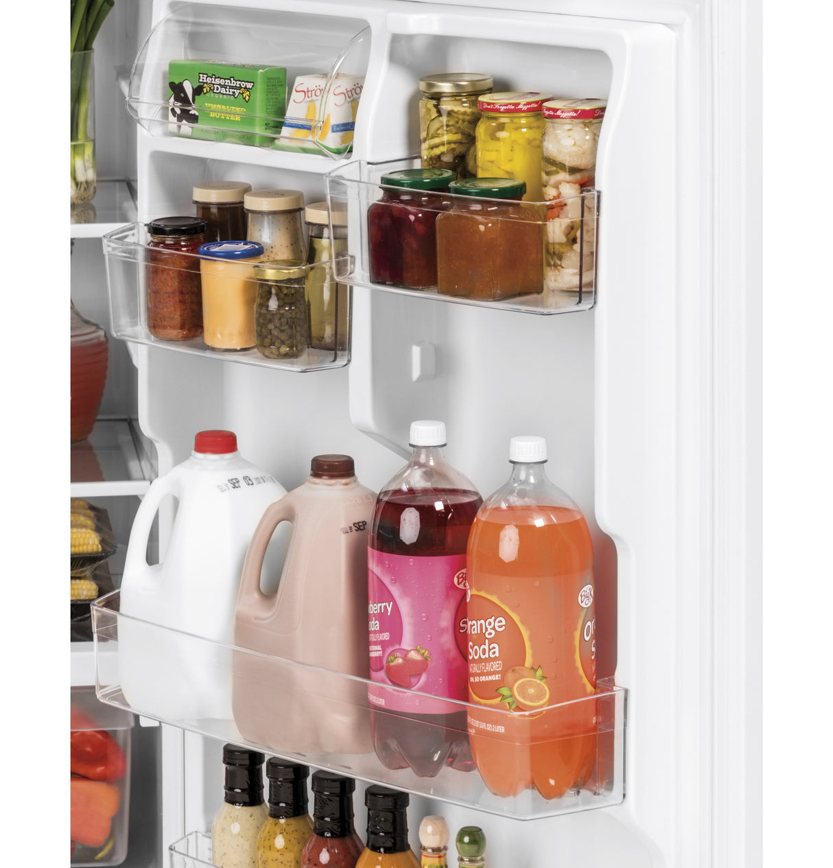 GE 32.8-Inch 21.9 Cu. Ft. Garage Ready Top-Freezer Refrigerator - Fingerprint Resistant Slate (GTS22KMNRES)