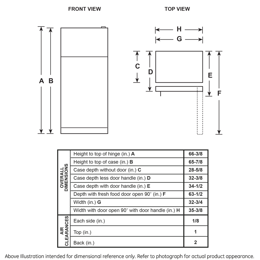 GE 32.8-Inch 21.9 Cu. Ft. Garage Ready Top-Freezer Refrigerator - Fingerprint Resistant Slate (GTS22KMNRES)