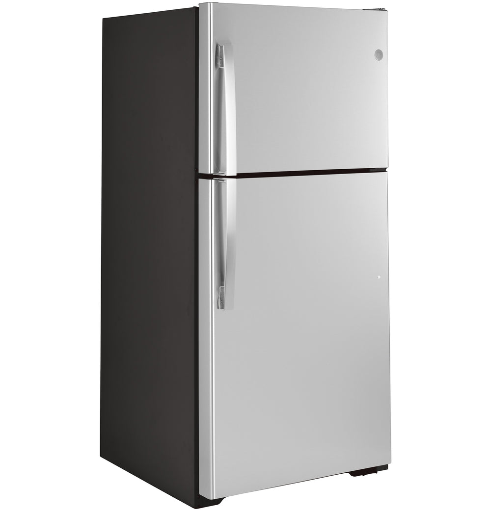 GE 21.9 Cu. Ft. Garage Ready Top-Freezer Refrigerator - Fingerprint Resistant Stainless (GTS22KYNRFS)