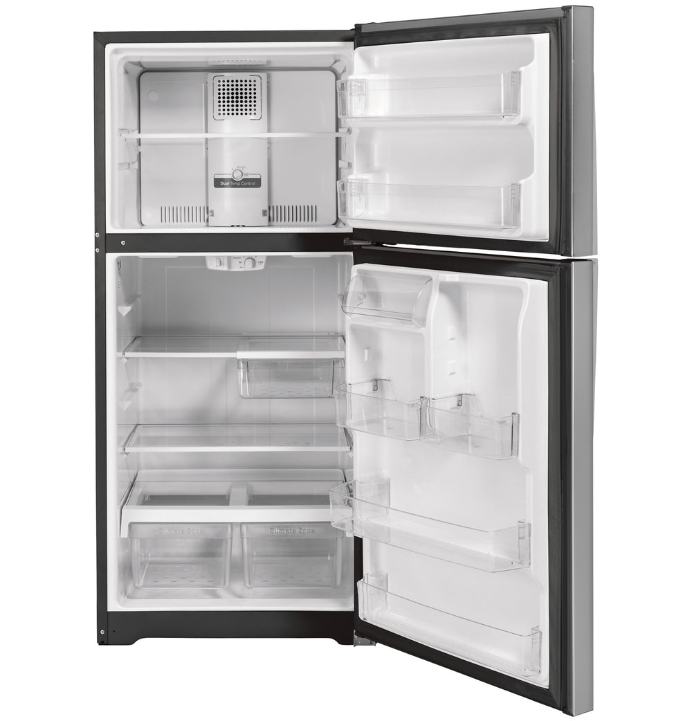 GE 21.9 Cu. Ft. Garage Ready Top-Freezer Refrigerator - Fingerprint Resistant Stainless (GTS22KYNRFS)