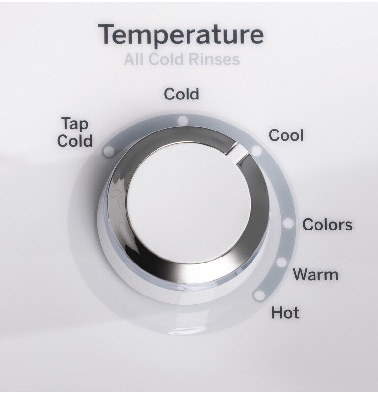 GE 4.6 cu. ft. Capacity Washer with Stainless Steel Basket - White on White with Silver Backsplash (GTW500ASNWS)