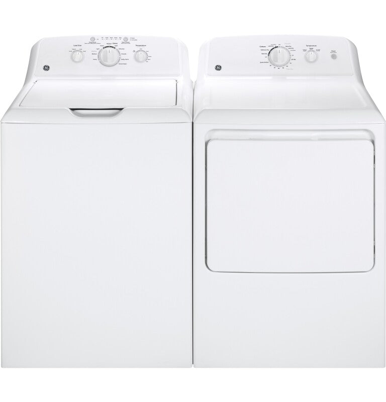 GE 6.2 cu. ft. Capacity Gas Dryer with Up To 120 ft. Venting and Shallow Depth - White (GTX22GASKWW)