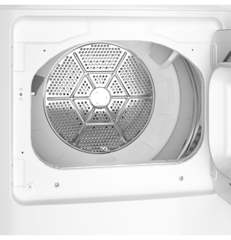 GE 6.2 cu. ft. Capacity Gas Dryer with Up To 120 ft. Venting and Shallow Depth - White (GTX33GASKWW)