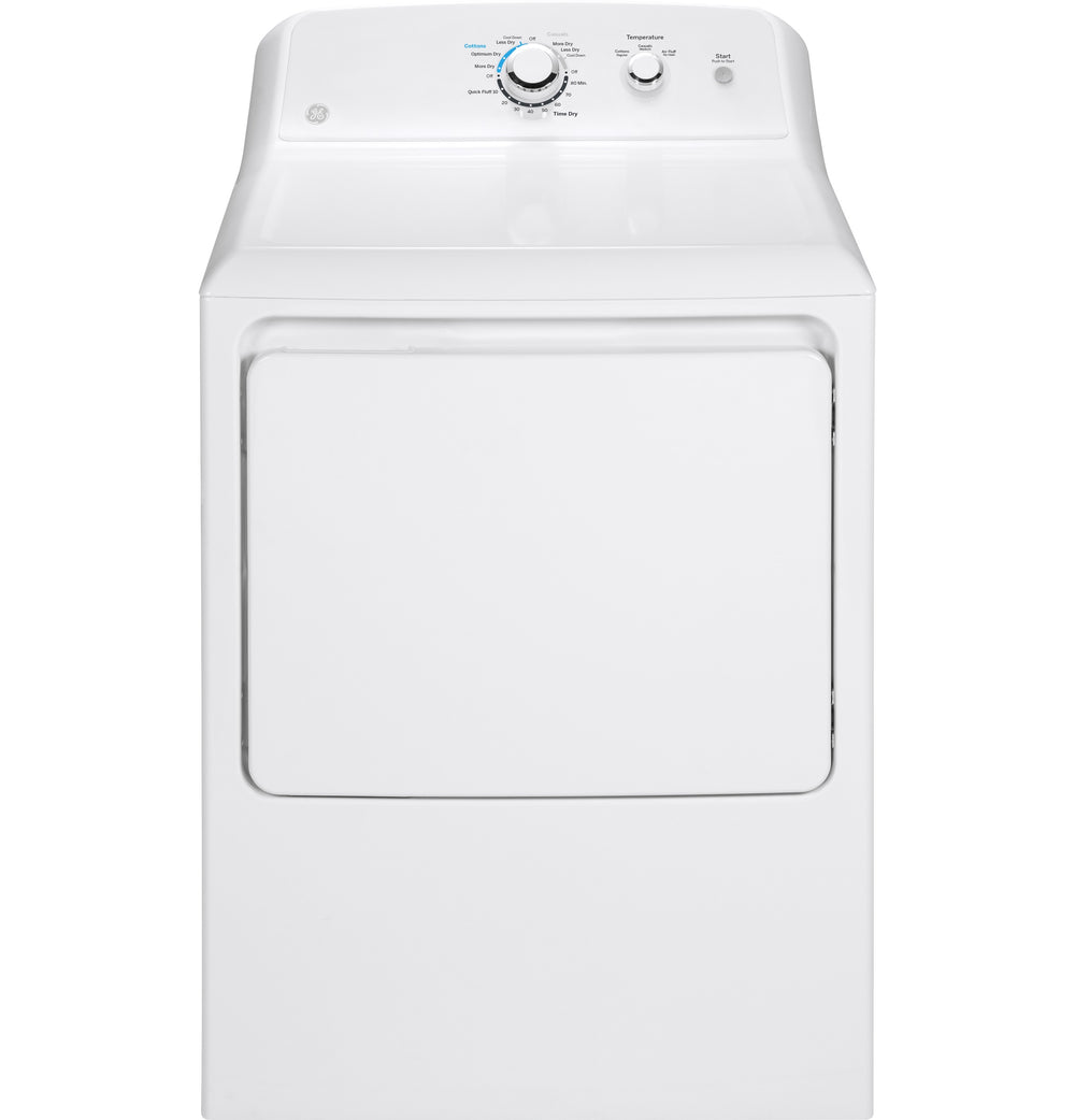 GE 6.2 cu. ft. Capacity Gas Dryer with Up To 120 ft. Venting and Shallow Depth - Other (GTX33GASKWW)