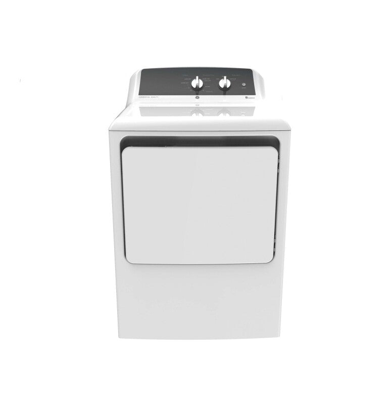 GE 6.2 cu. ft. Capacity Gas Dryer with Up To 120 ft. Venting and 5-yr Limited Warranty - White (GTX52GASPWB)
