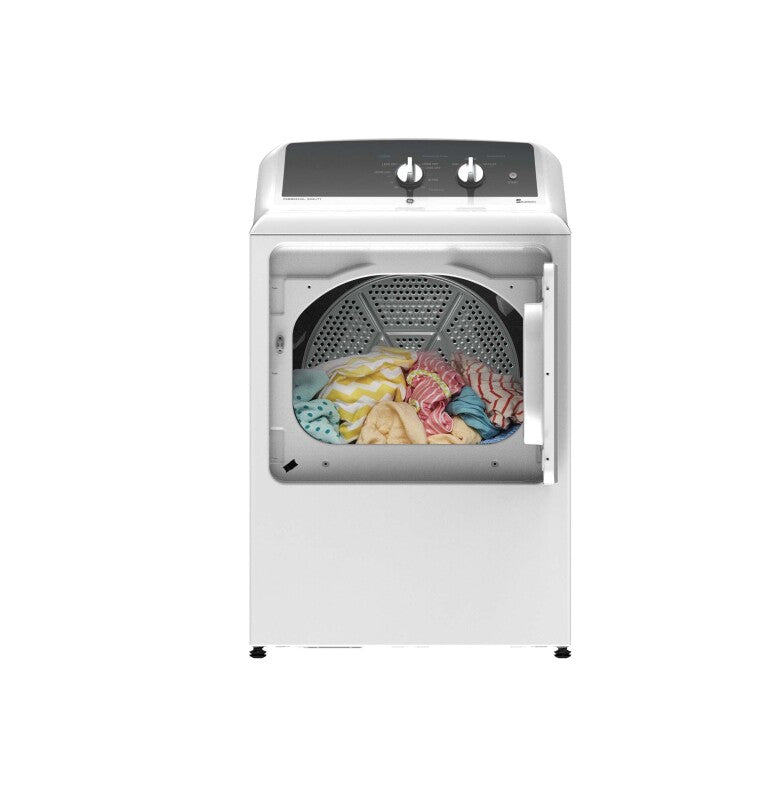 GE 6.2 cu. ft. Capacity Gas Dryer with Up To 120 ft. Venting and 5-yr Limited Warranty - White (GTX52GASPWB)