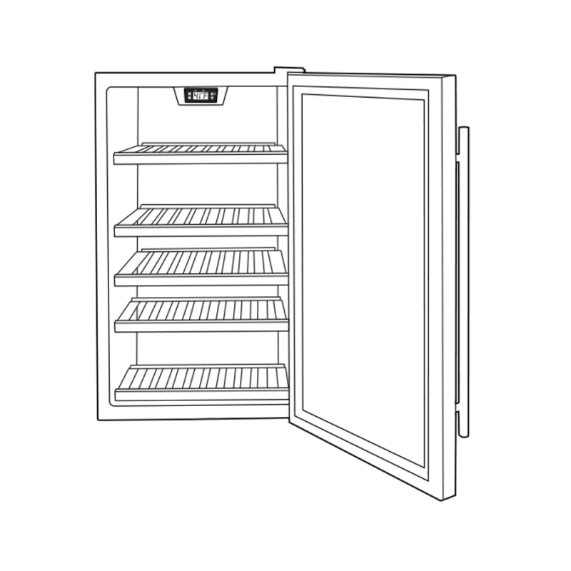 GE Wine Center and Beverage Center - Stainless with Black Case (GVS04BQNSS)