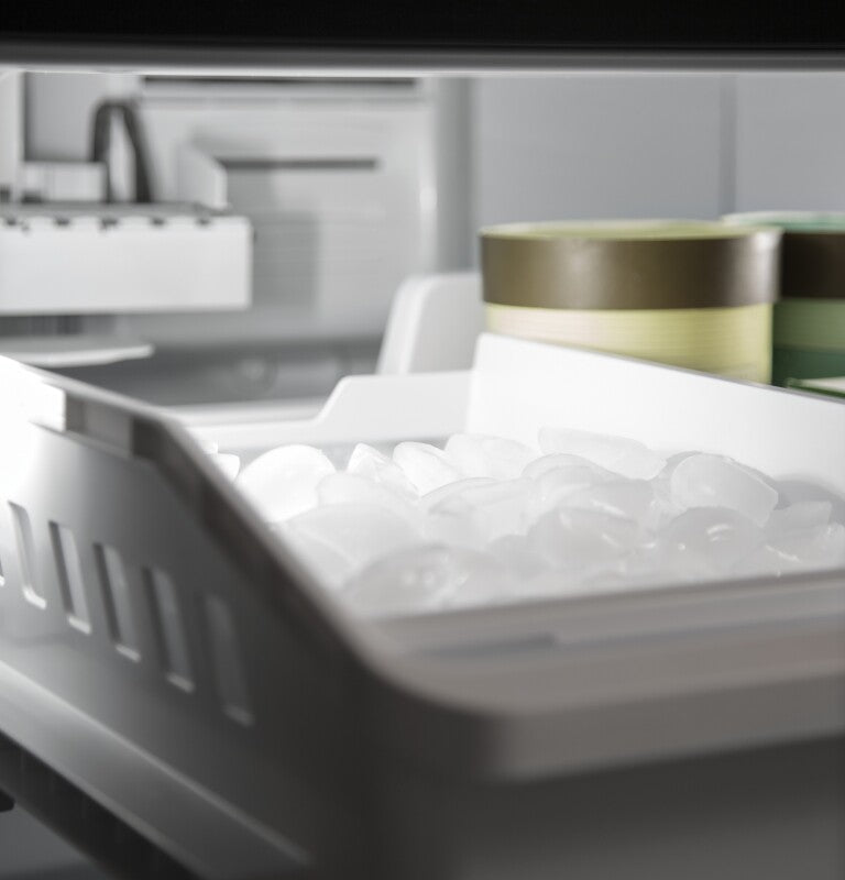 GE 18.6 Cu. Ft. Counter-Depth French-Door Refrigerator - Fingerprint Resistant Slate (GWE19JMLES)