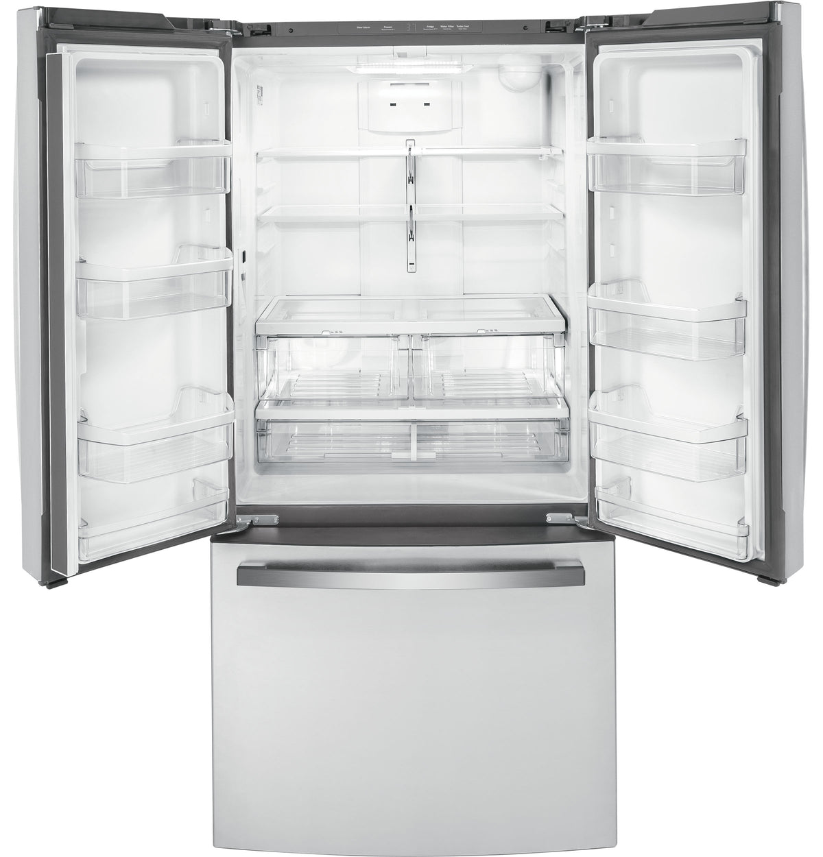 GE 18.6 Cu. Ft. Counter-Depth French-Door Refrigerator - Fingerprint Resistant Stainless Steel (GWE19JYLFS)