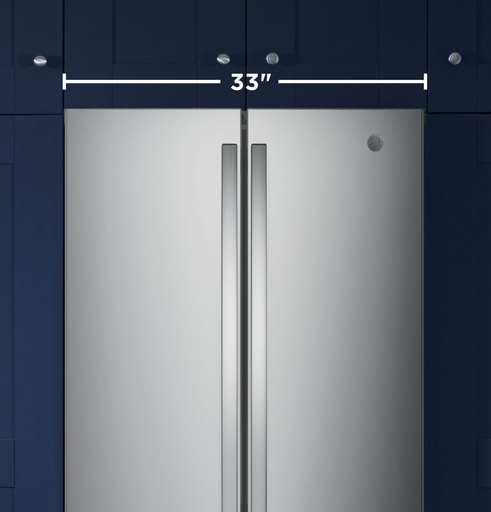 GE 18.6 Cu. Ft. Counter-Depth French-Door Refrigerator - Stainless Steel (GWE19JYLFS)