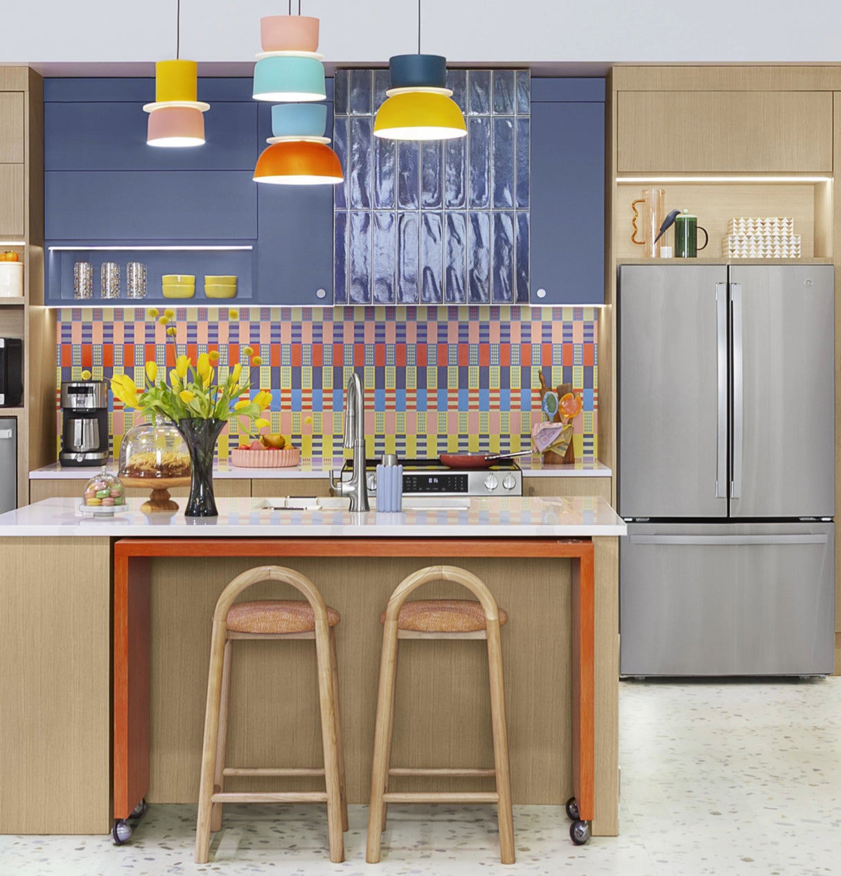 GE 21.9 Cu. Ft. Fingerprint Resistant Counter-Depth French-Door Refrigerator - Stainless Steel (GWE22JYMFS)