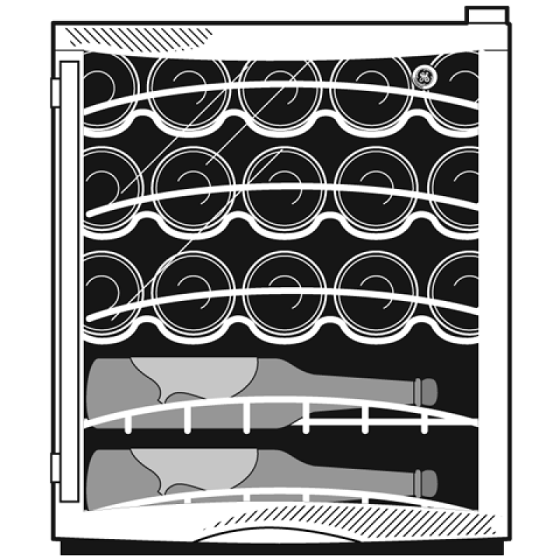 GE Wine Center - Stainless Steel (GWS03ADWSS)