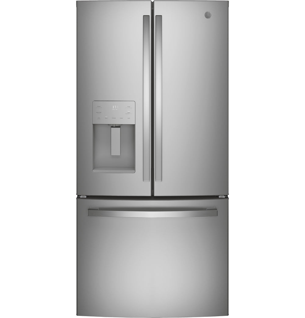 GE 17.5 Cu. Ft. Counter-Depth French-Door Refrigerator - Stainless Steel (GYE18JYLFS)