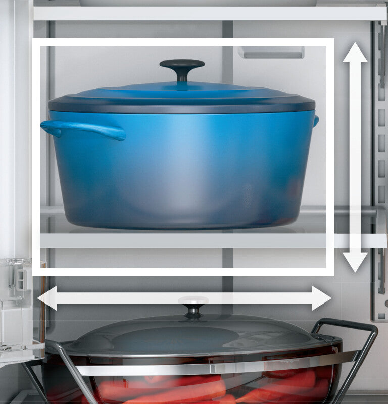 GE 22.1 Cu. Ft. Counter-Depth French-Door Refrigerator - Black Slate (GYE22GENDS)