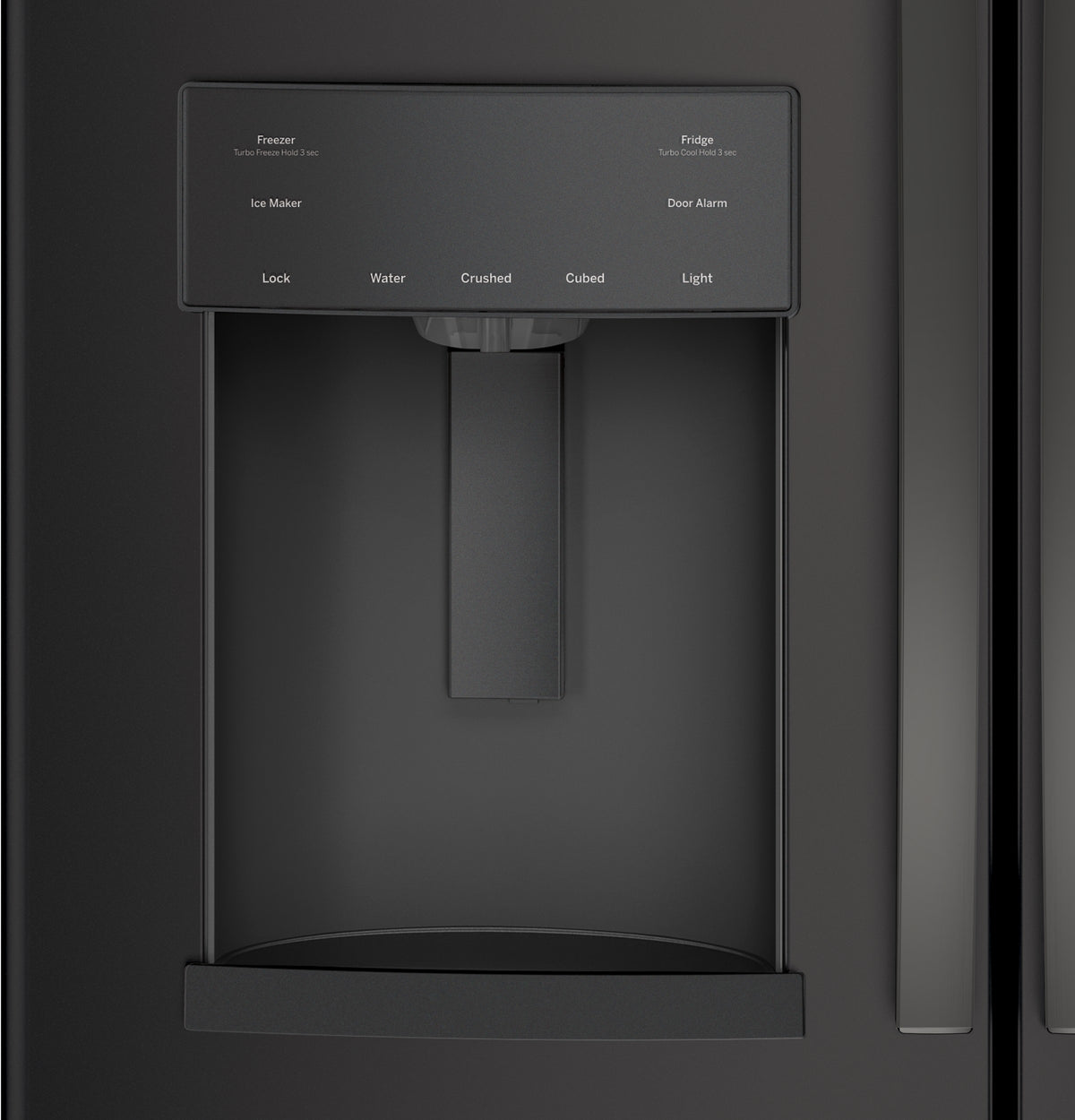 GE 22.1 Cu. Ft. Counter-Depth French-Door Refrigerator - Fingerprint Resistant Black Slate (GYE22GENDS)