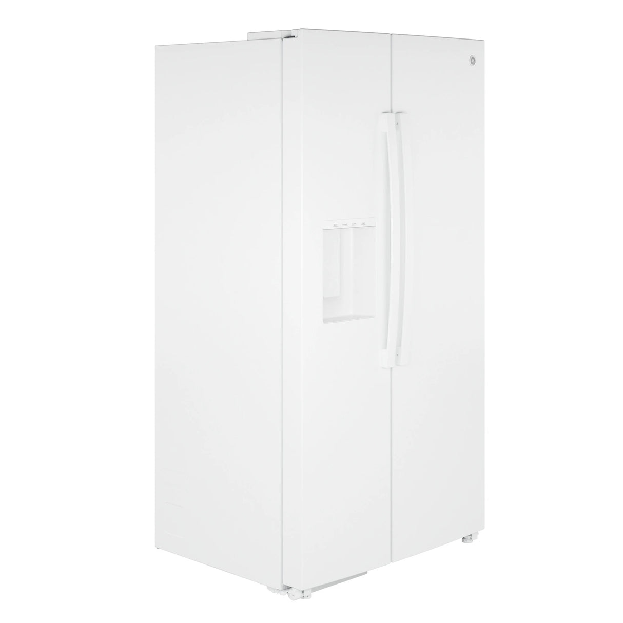 GE 23.6 Cu. Ft. Counter-Depth Side-By-Side Refrigerator with Extra Tall Dispenser and In-Door Icemaker - White (GZE24NGYWW)