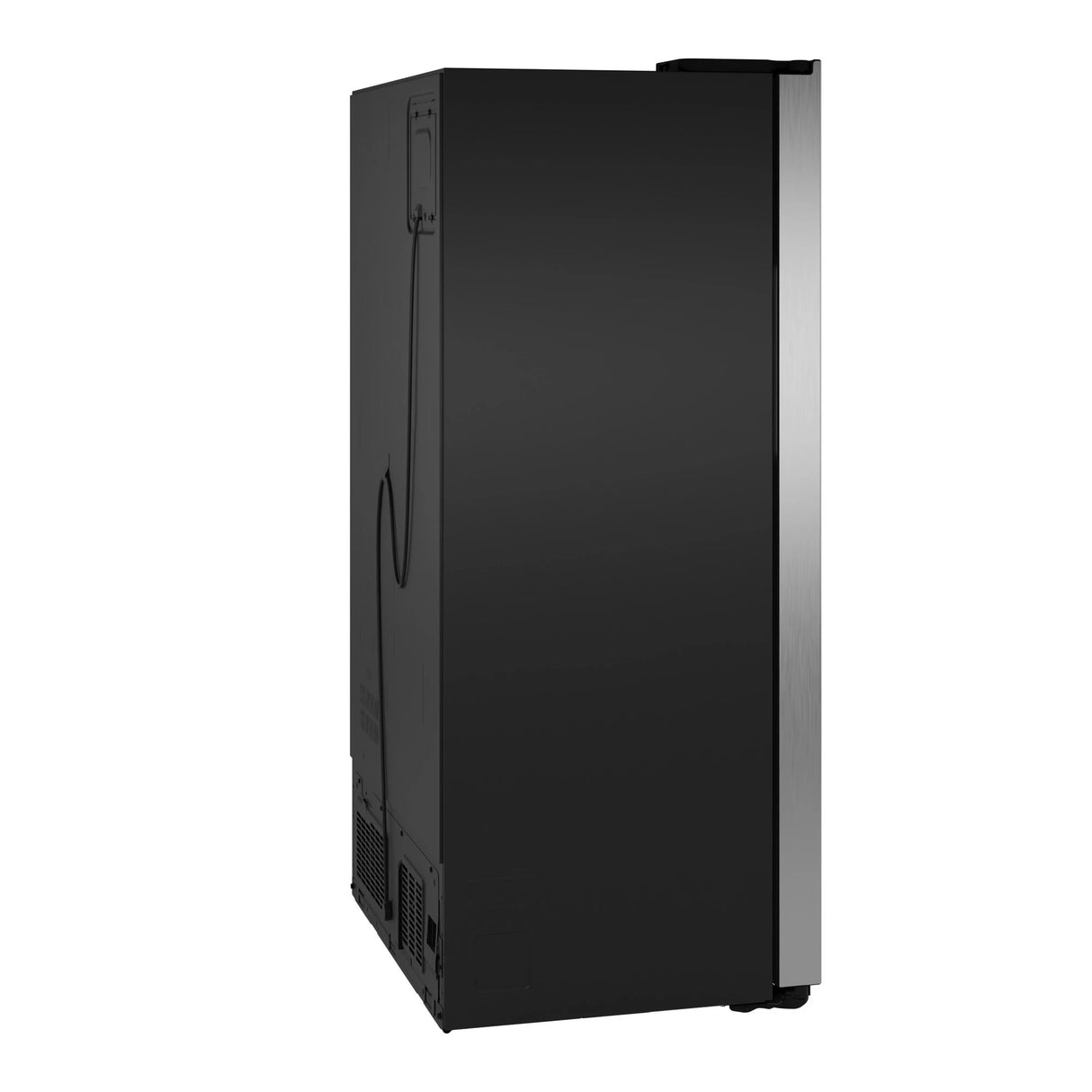 GE 23.5 Cu. Ft. Counter-Depth Side-By-Side Refrigerator with LED Light Walls and Extra Tall Dispenser - Fingerprint Resistant Stainless (GZS24PYYFS)