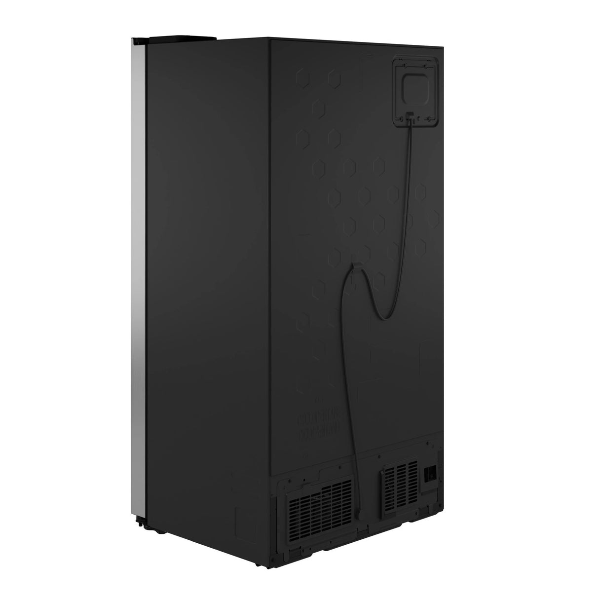 GE 23.5 Cu. Ft. Counter-Depth Side-By-Side Refrigerator with LED Light Walls and Extra Tall Dispenser - Fingerprint Resistant Stainless (GZS24PYYFS)