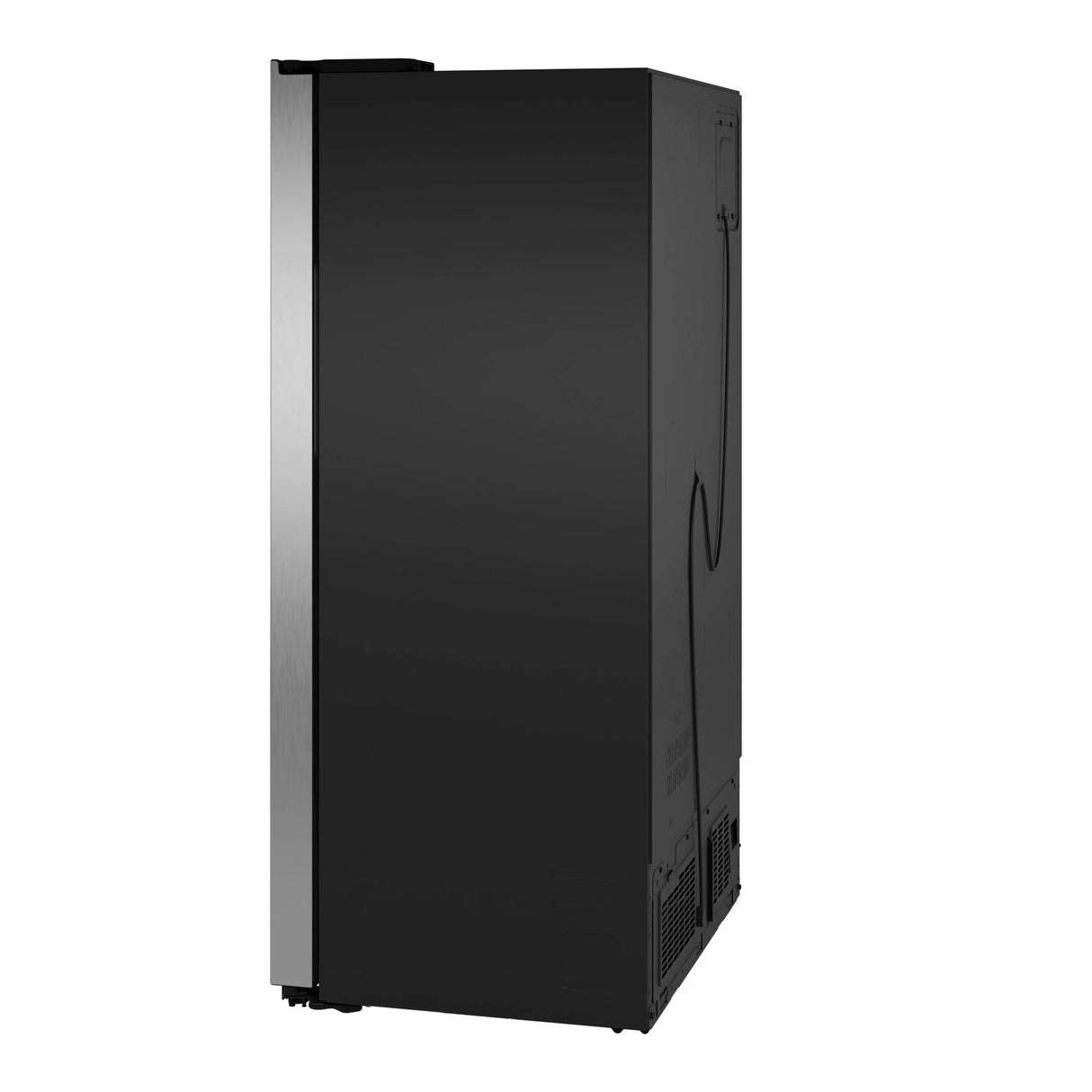 GE 23.5 Cu. Ft. Counter-Depth Side-By-Side Refrigerator with LED Light Walls and Extra Tall Dispenser - Fingerprint Resistant Stainless (GZS24PYYFS)