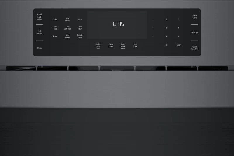 Bosch 800 Series Single Wall Oven 30'' Right SideOpening Door - Black Stainless Steel (HBL8444RUC)