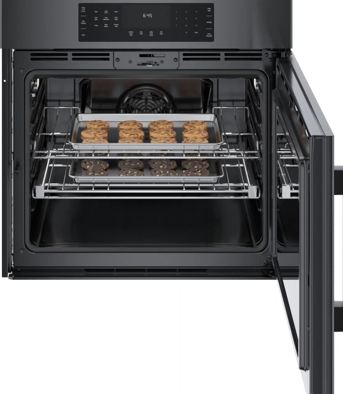 Bosch 800 Series Single Wall Oven 30'' Right SideOpening Door - Black Stainless Steel (HBL8444RUC)