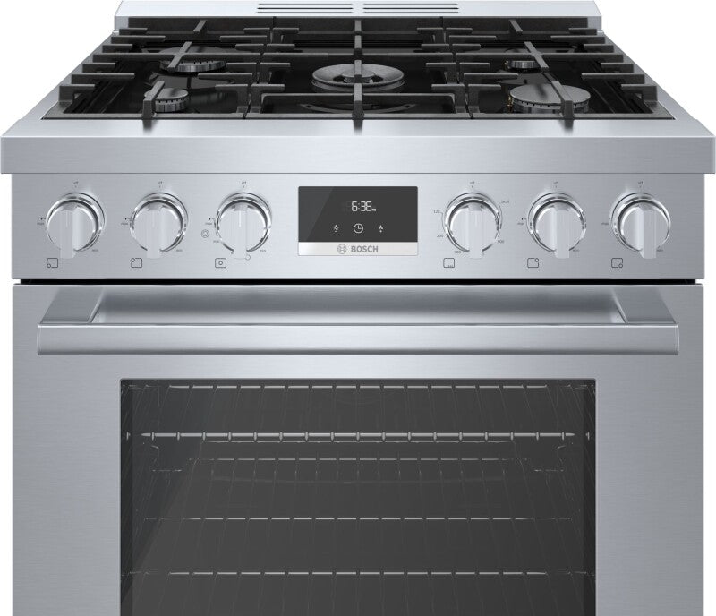 BOSCH 800 Series Dual Fuel Freestanding Range 30'' - Stainless Steel (HDS8055U)