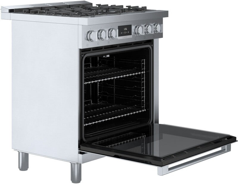 Bosch 800 Series Dual Fuel Freestanding Range 30'' - Stainless (HDS8055U)