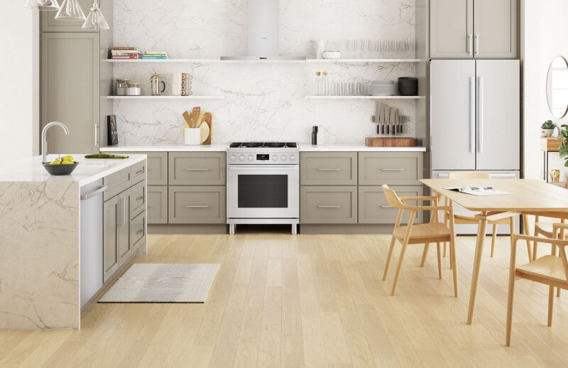 BOSCH 800 Series Dual Fuel Freestanding Range 30'' - Stainless Steel (HDS8055U)