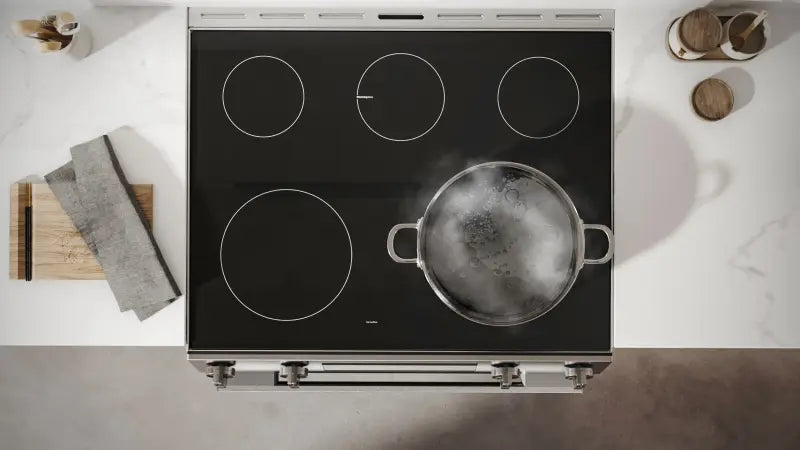 BOSCH 100 Series Electric Slide-in Range 30'' - Stainless Steel (HEF1050MU)
